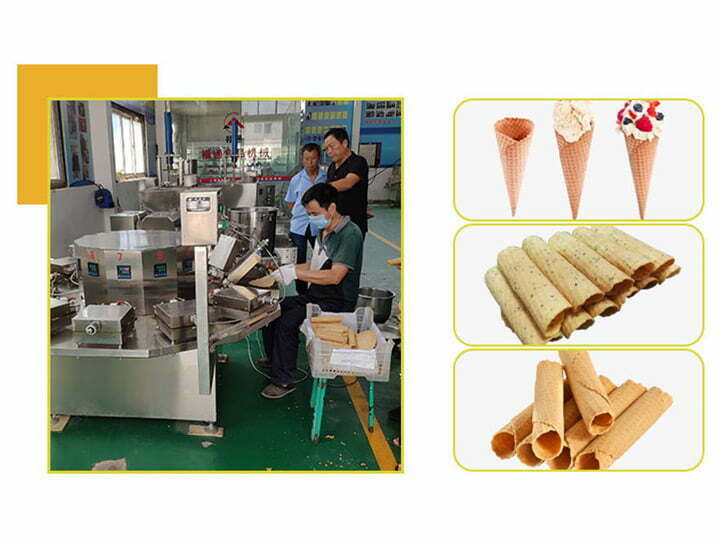 crisp ice cream cones processing