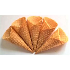 crisp waffle cones made by ice cream cone machine