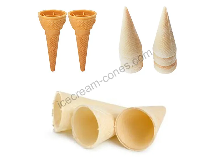 casquinha de sorvete de wafer