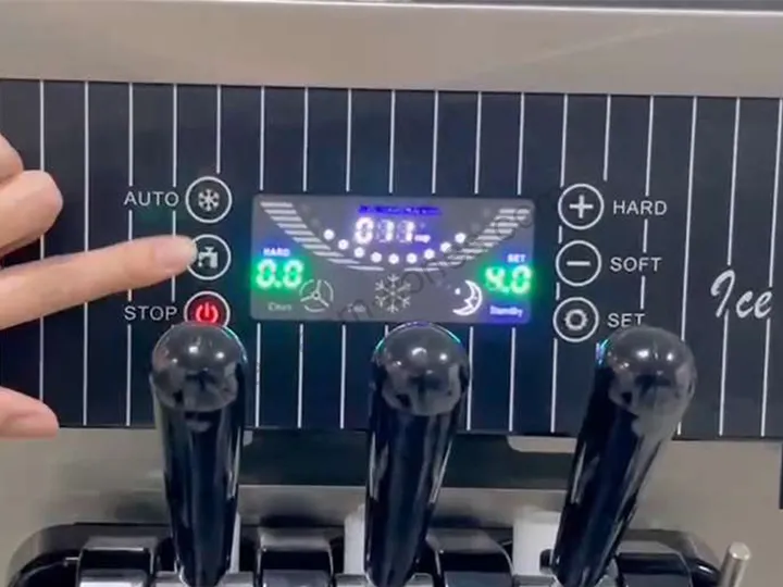 PLC control panel for soft serve machines