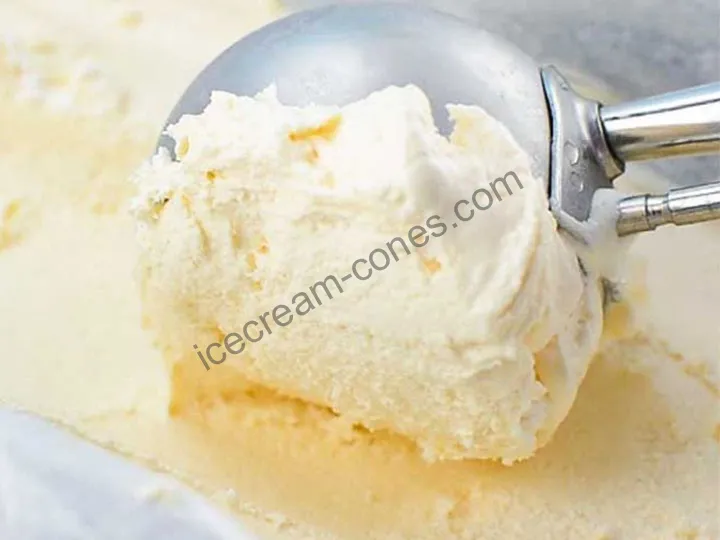 Box-packed ice cream for storage