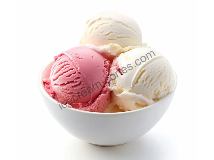 Hard ice cream balls