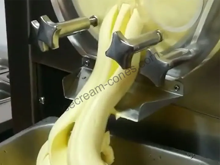 Hard ice cream production